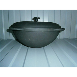 Казан 8 литров с чугунной крышкой. Ситон.