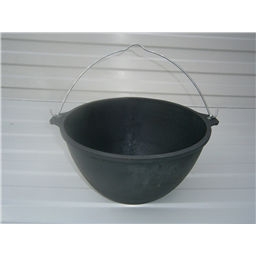 Казан чугунный 10 л с дужкой без крышки