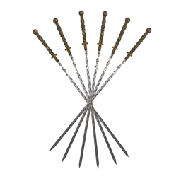 Шампур 3*12*450 кованая ручка Кардинал