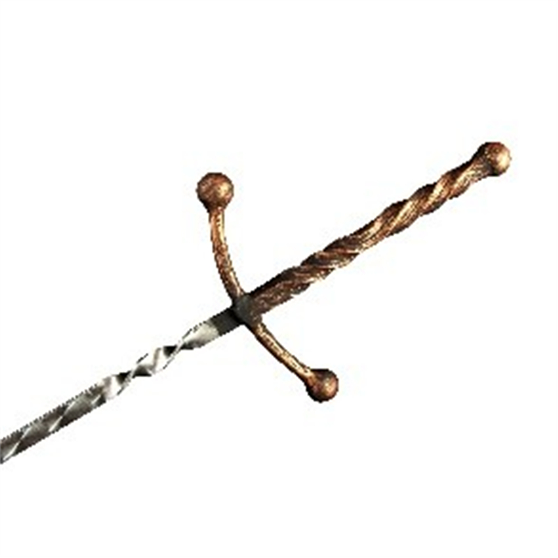 Шампур 3*12*450 кованая ручка Меч