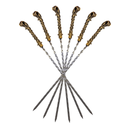 Шампур 3*12*550 кованая ручка Скорпион